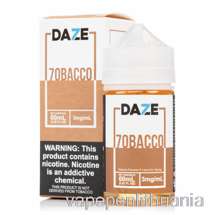 7obacco - 7 Daze E-liquid - 60ml 0mg Vape Skysčio